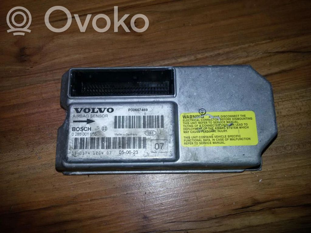 Centralina/modulo airbag   0285001655,P30667469,0285001655,P30667469