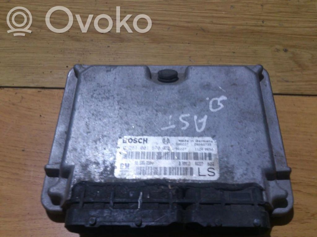 Unitate/modul de control motor   0281001670,90589736,0281001670,90589736