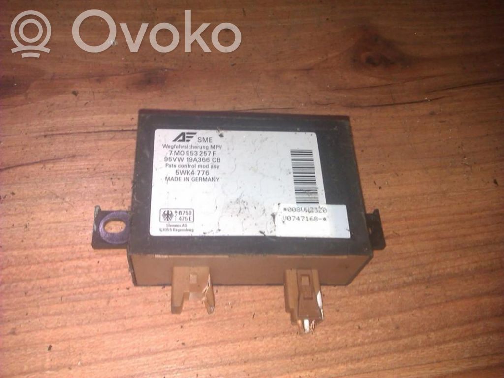 Centralina/modulo immobilizzatore   95VW19A366CB,7M0953257F,7M0953257F,95VW19A366CB