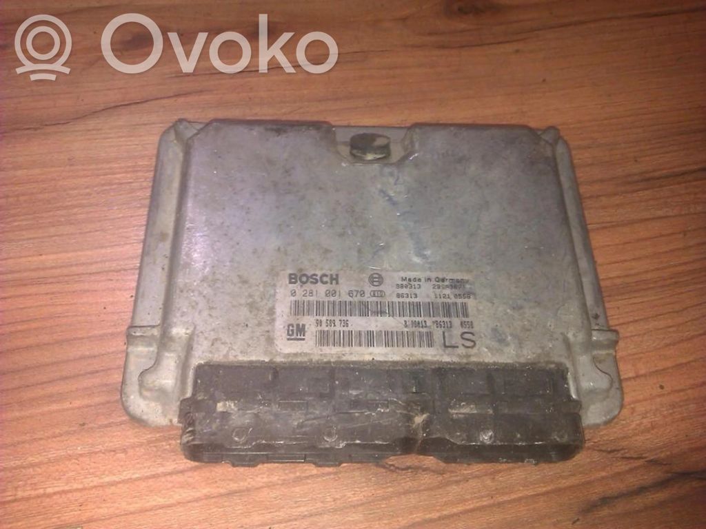 Engine control unit/module   0281001670,90589736,0281001670,90589736