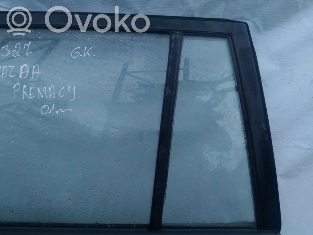 Rear vent window glass