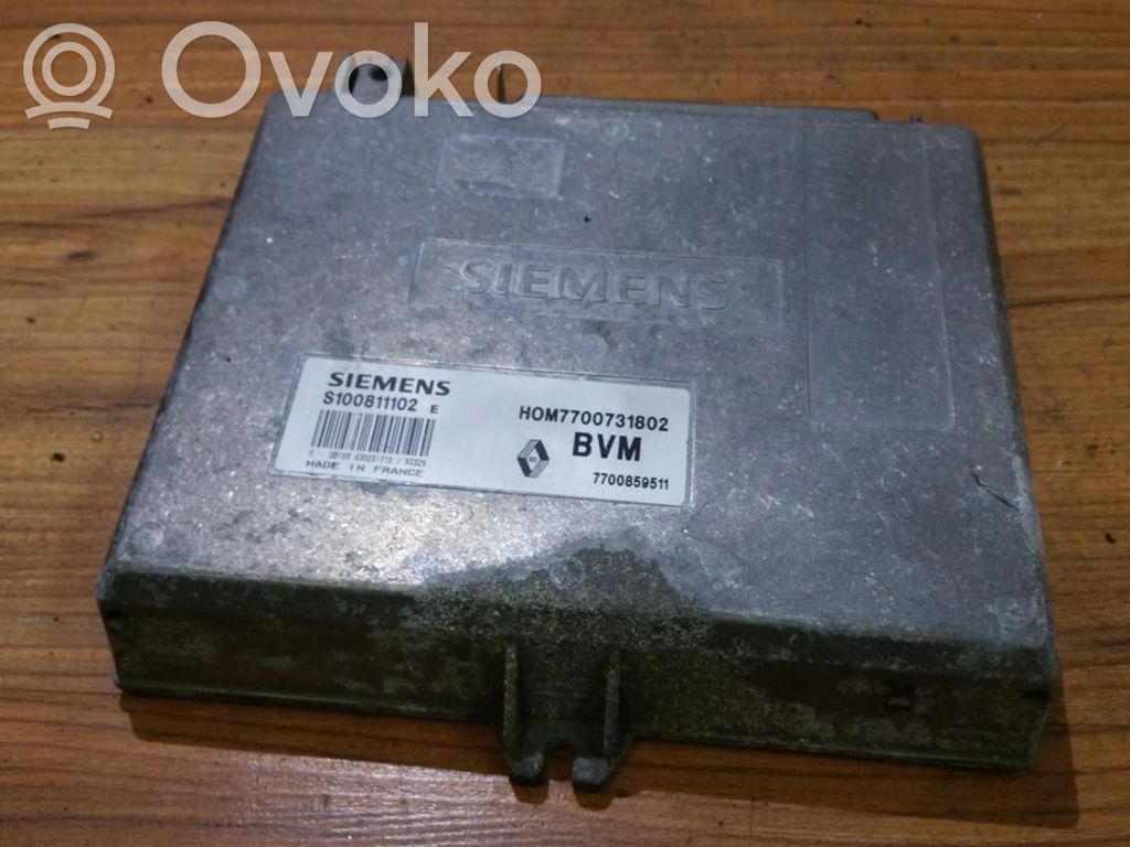 Engine control unit/module   HOM7700731802,7700859511,7700859511,HOM7700731802,S100811102E