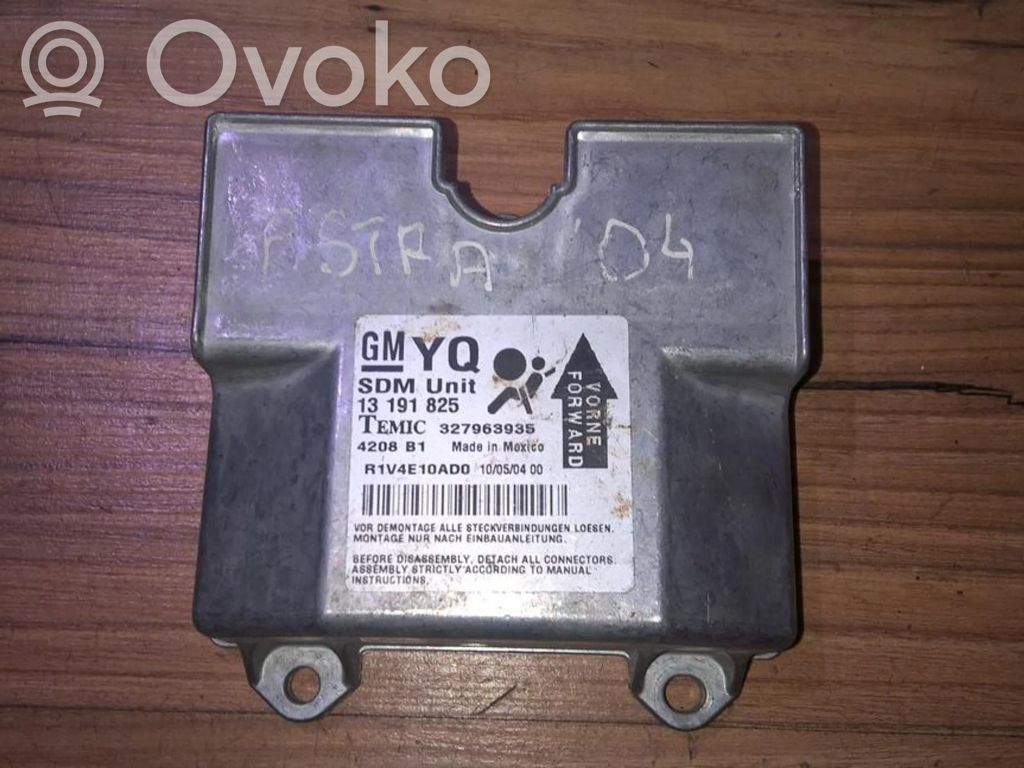 Opel Astra H Unitate/modul de comandă airbaguri 