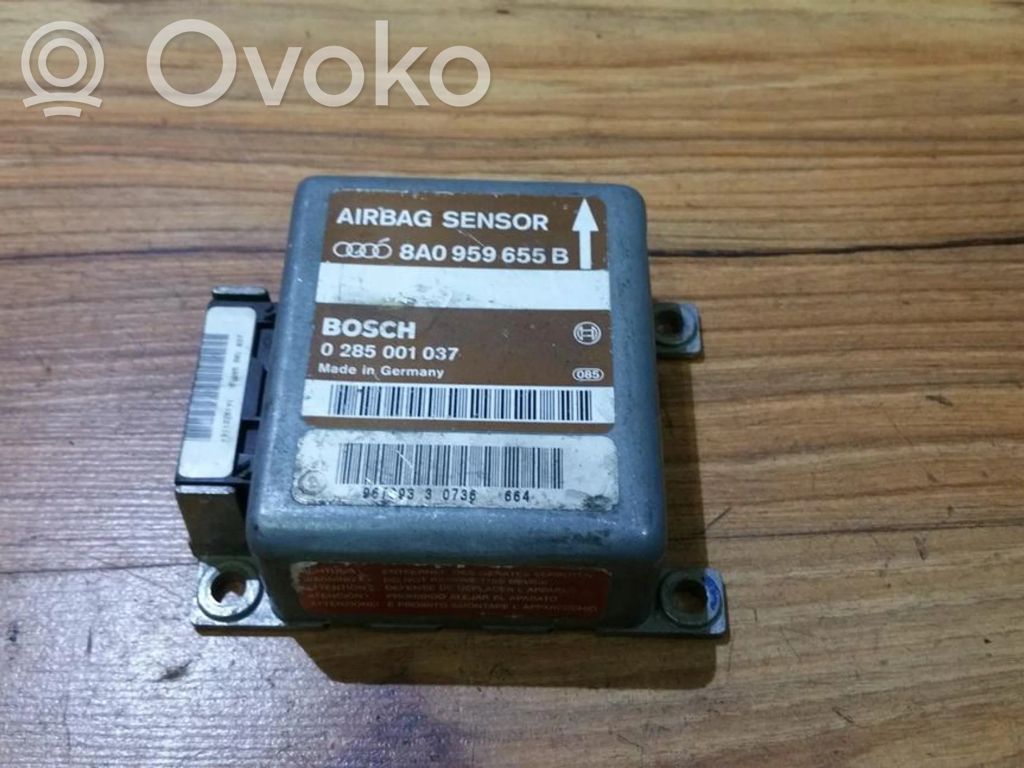 Module de contrôle airbag   8A0959655B,0285001037,0285001037,8A0959655B