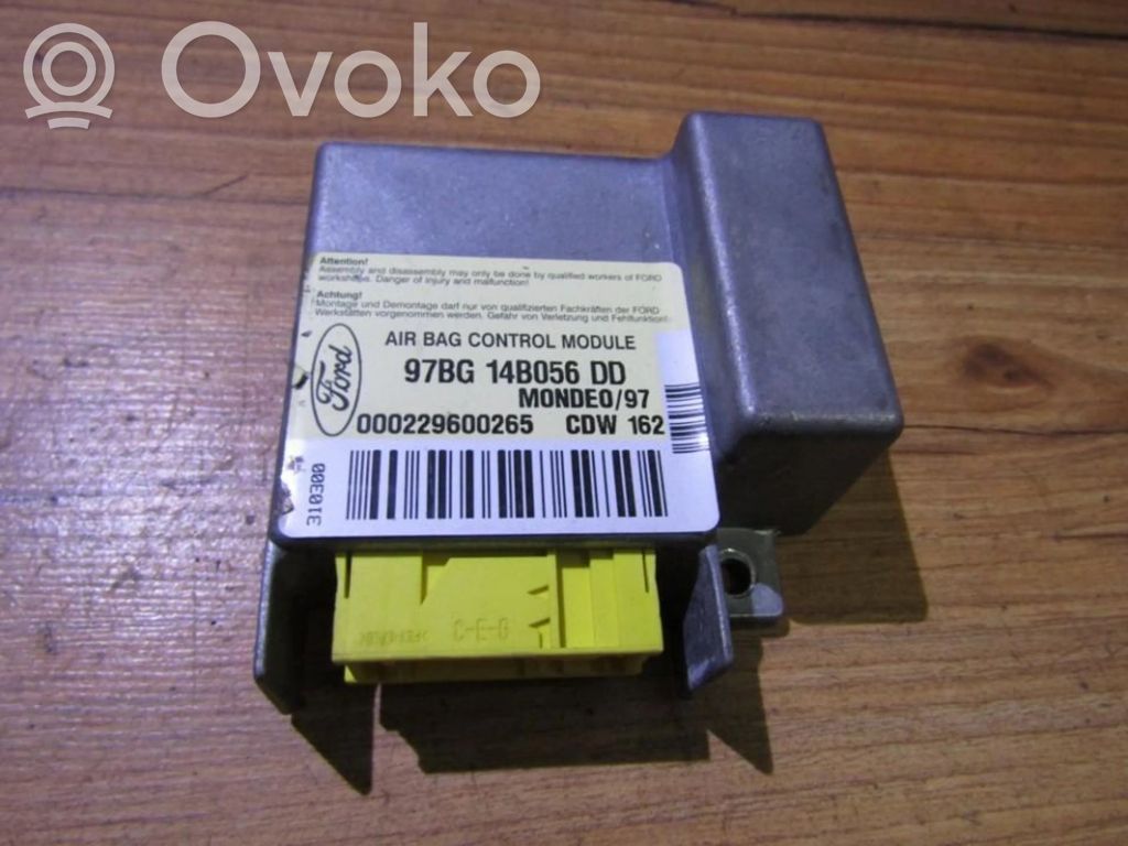 Sterownik / Moduł Airbag   97BG14B056DD,000229600265,000229600265,97BG14B056DD