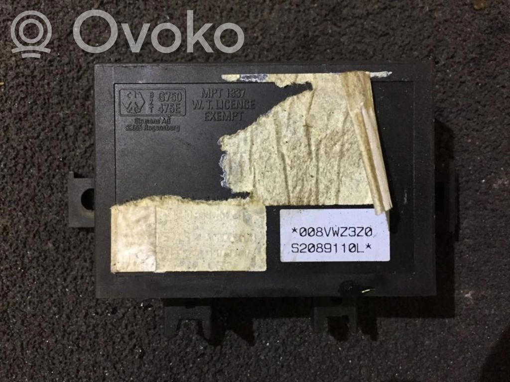 Moduł / Sterownik immobilizera   G750475E,BZT,008VWZ3Z0S2089110L,G750475E