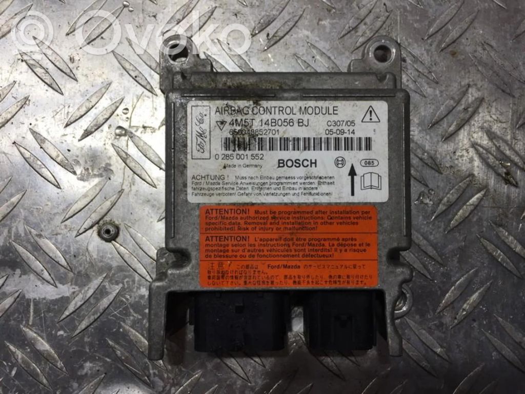 Airbag control unit/module   4M5T14B056BJ,650048852701,0285001552,4M5T14B056BJ,650048852701
