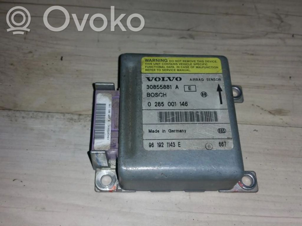 Volvo S40, V40 Sterownik / Moduł Airbag 