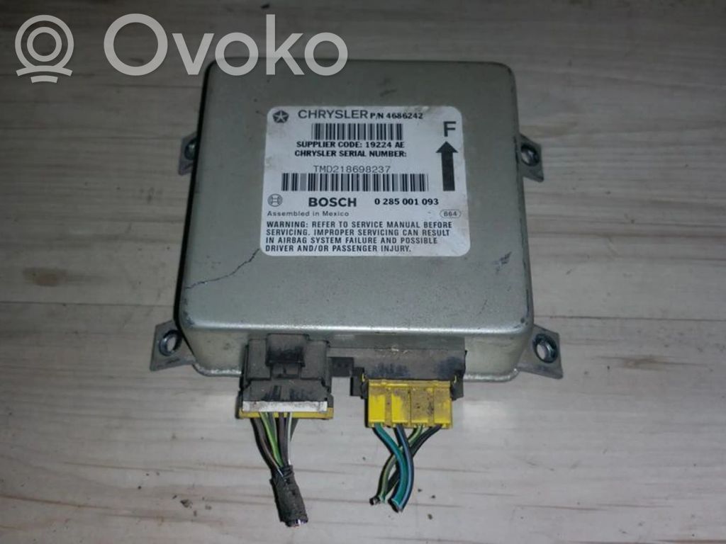 Unitate/modul de comandă airbaguri   0285001093,4686242,0285001093,19224AE,4686242