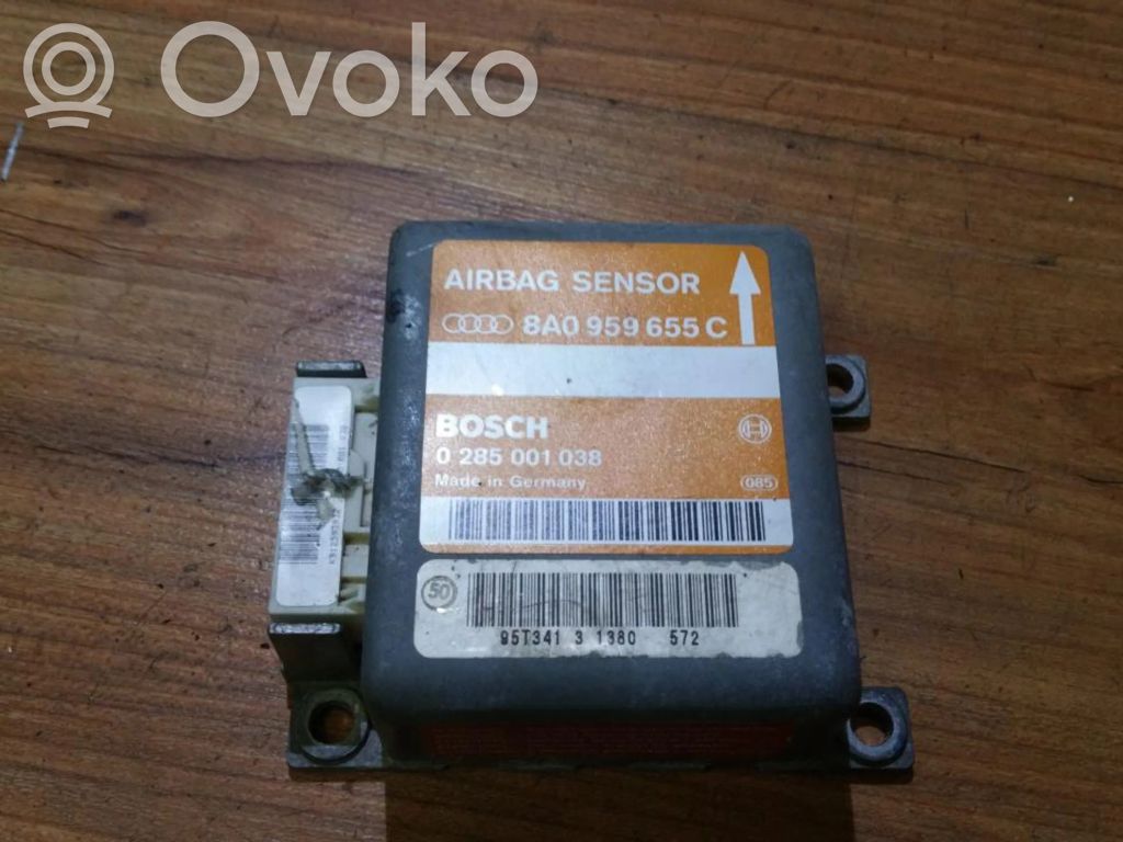 Module de contrôle airbag   8A0959655C,0285001038,0285001038,8A0959655C