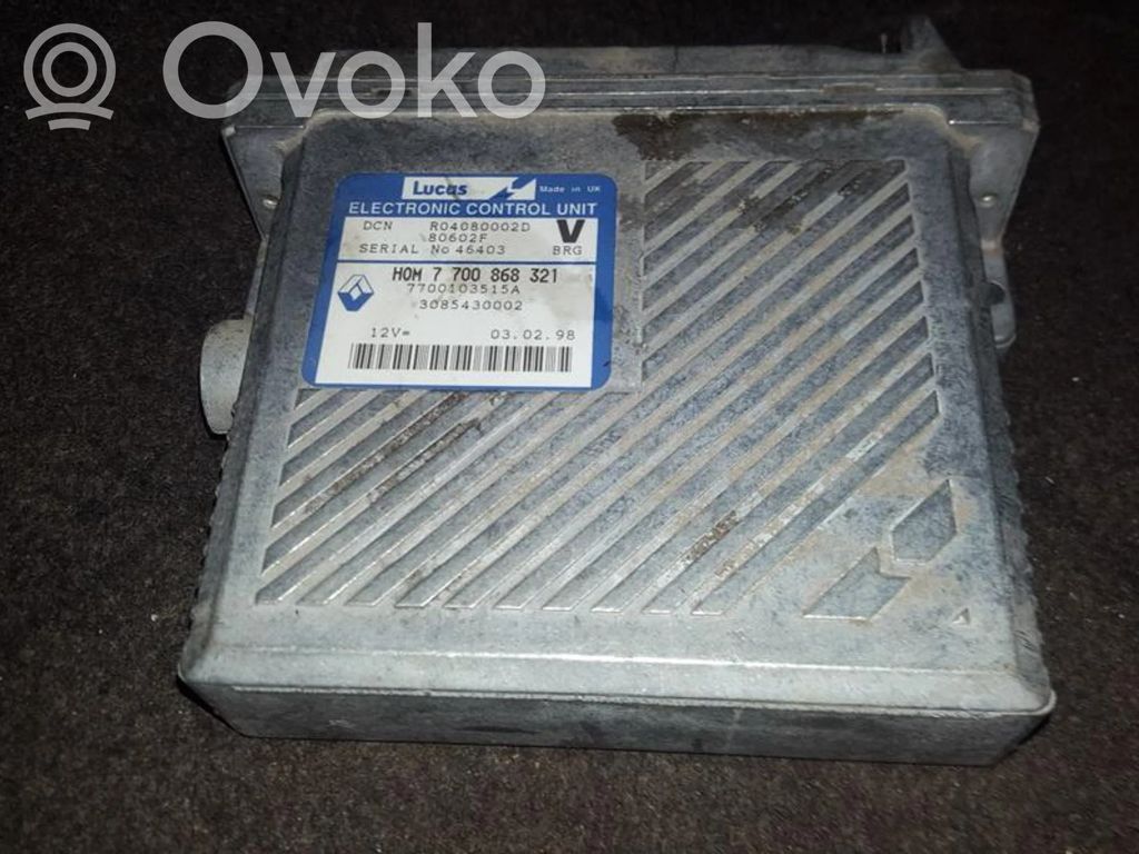 Unidad de control/módulo del motor   R04080002D,HOM7700868321,HOM7700868321,R04080002D