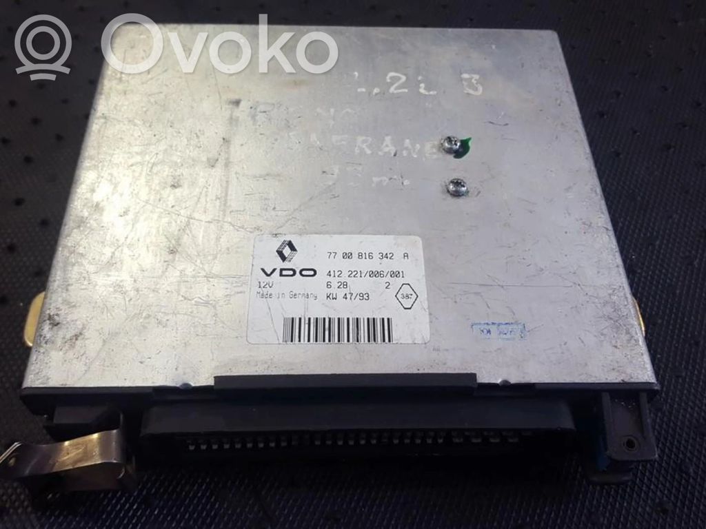 Sterownik / Moduł ECU   7700816342A,7700816342A