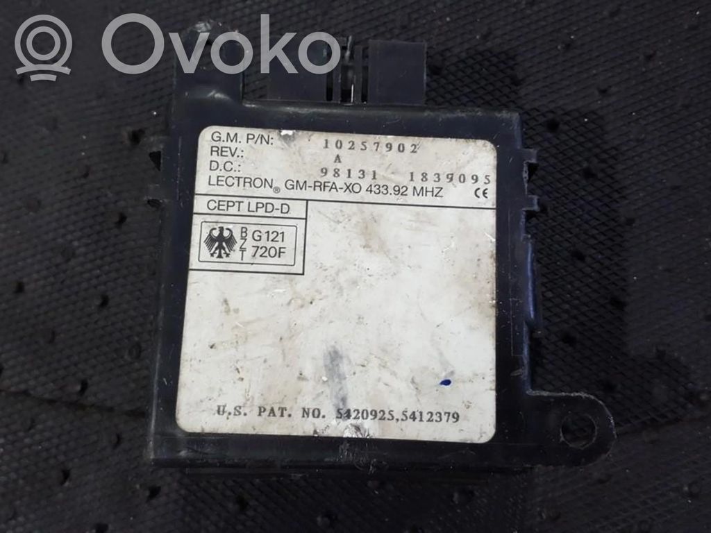Other control units/modules   10257902,98131,10257902,1839095,43392,5412379,5420925,98131,GMRFAXO