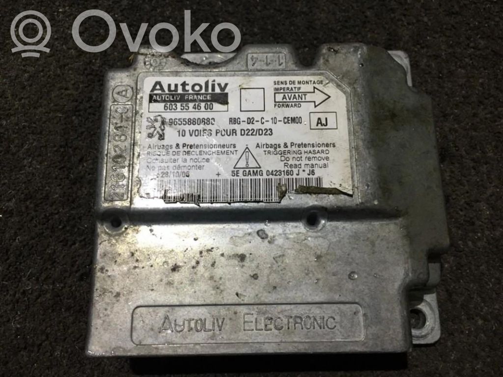 Peugeot 407 Unitate/modul de comandă airbaguri 