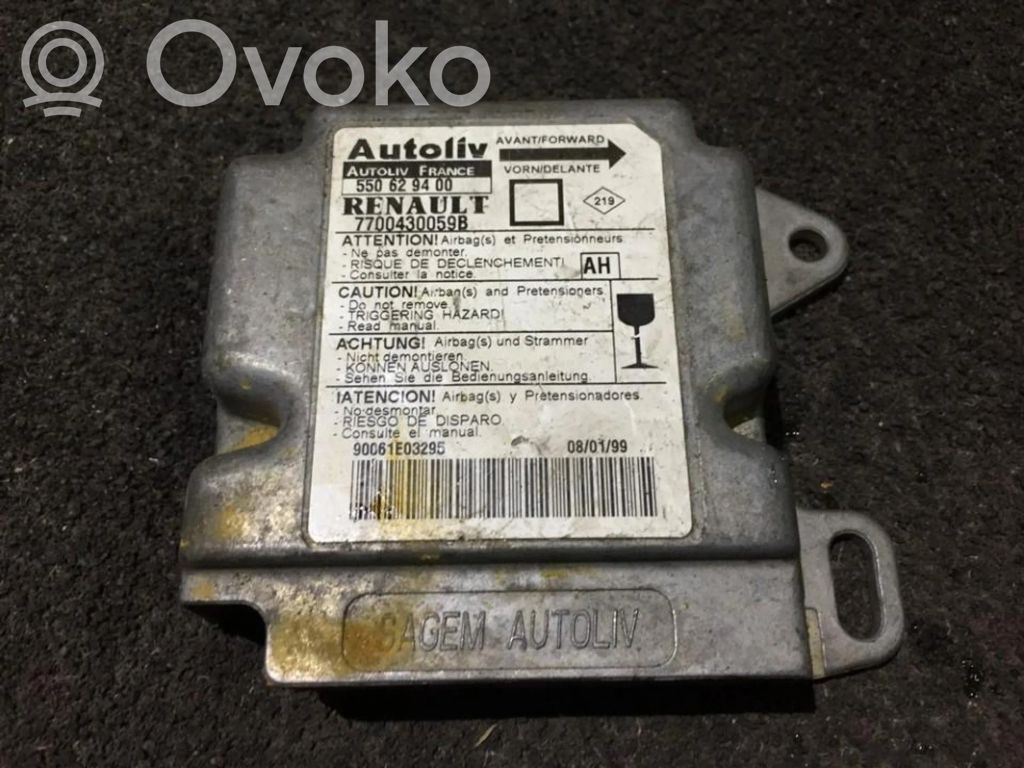 Centralina/modulo airbag   7700430059B,550629400,550629400,7700430059B