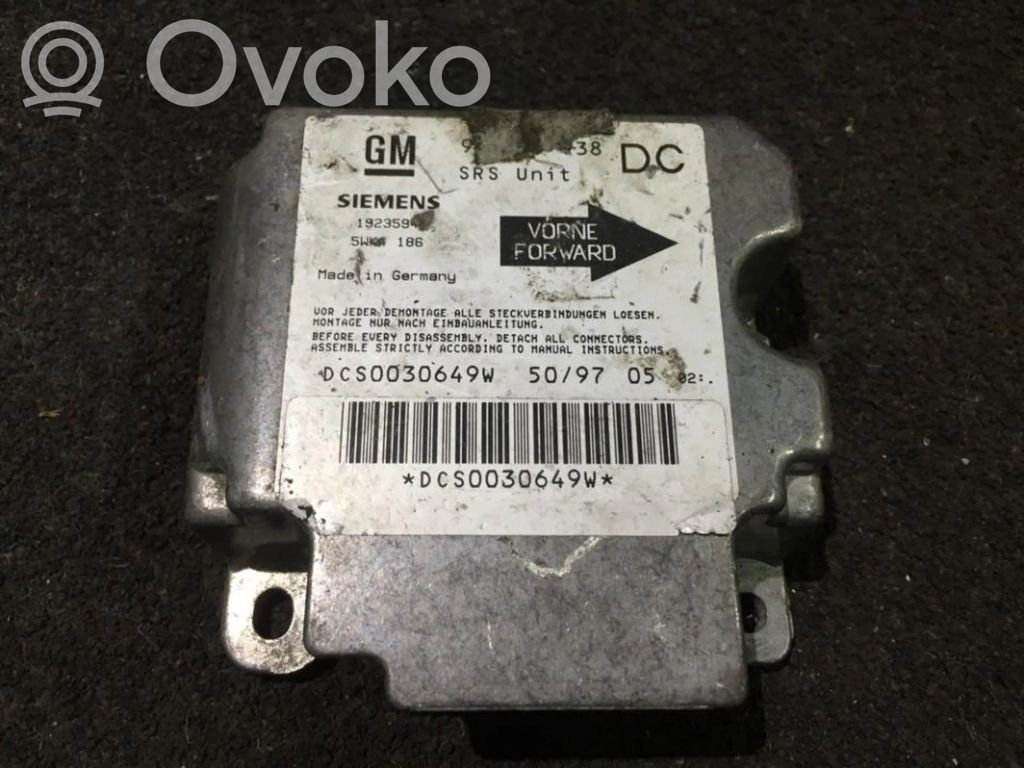 Opel Omega B1 Centralina/modulo airbag 