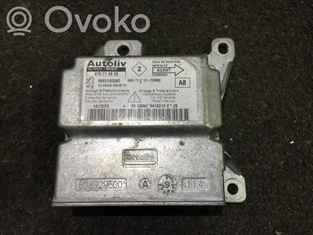 Peugeot 308 Unitate/modul de comandă airbaguri 