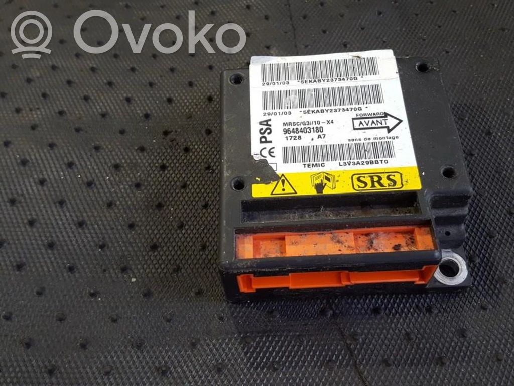 Sterownik / Moduł Airbag   9648403180,5EKABY2373470G,5EKABY2373470G,9648403180