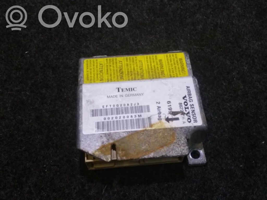 Volvo S40, V40 Oro pagalvių valdymo blokas 