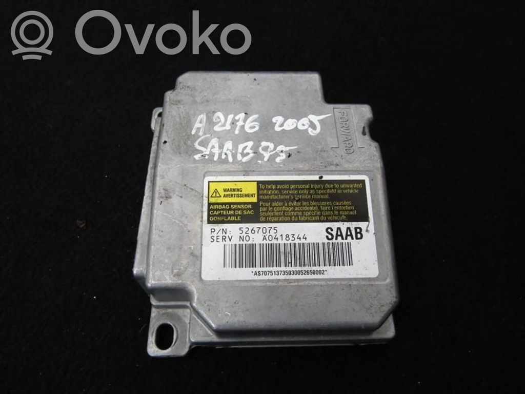 Saab 9-5 Unitate/modul de comandă airbaguri 
