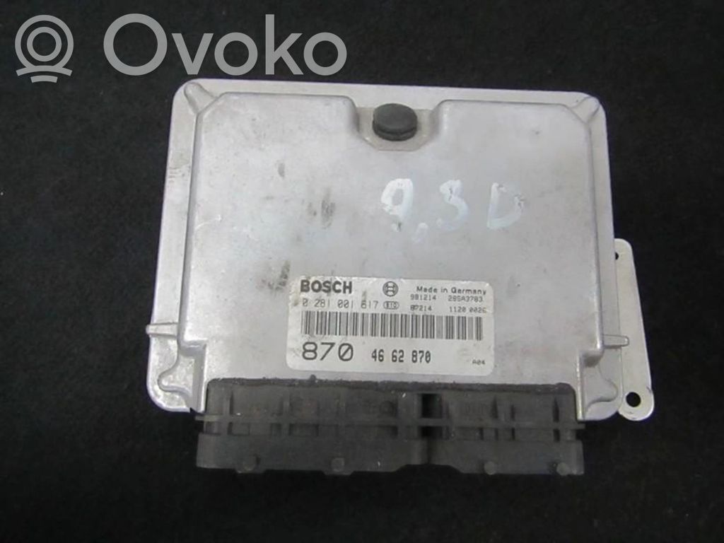 Engine control unit/module   0281001617,4662870,0026,0281001617,1120,28SA3783,4662870,87214,981214