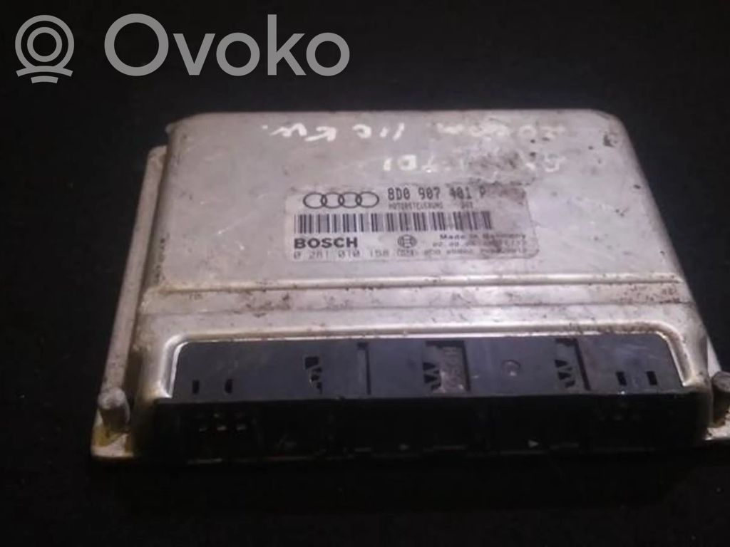 Engine control unit/module   8D0907401P,0281010158,0281010158,8D0907401P,B0008802300012
