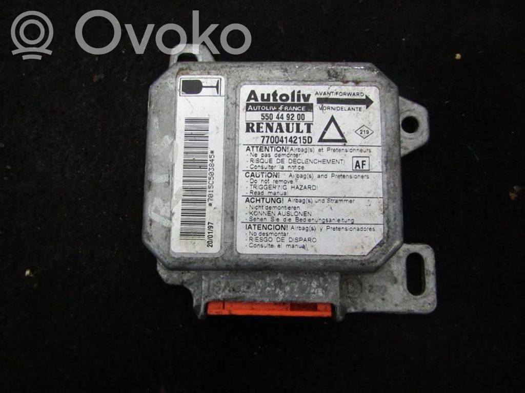 Renault Laguna I Centralina/modulo airbag 