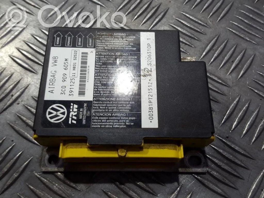 Volkswagen PASSAT B6 Centralina/modulo airbag