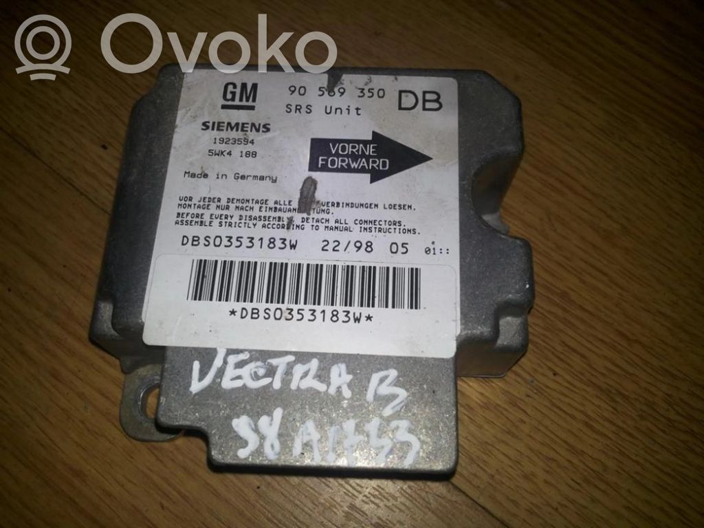 Opel Vectra B Centralina/modulo airbag 