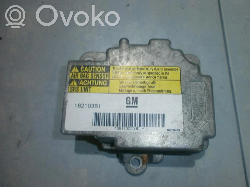 Module de contrôle airbag   16210361,16210361