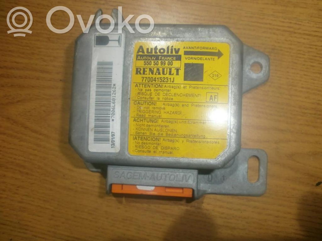 Renault Megane I Centralina/modulo airbag 