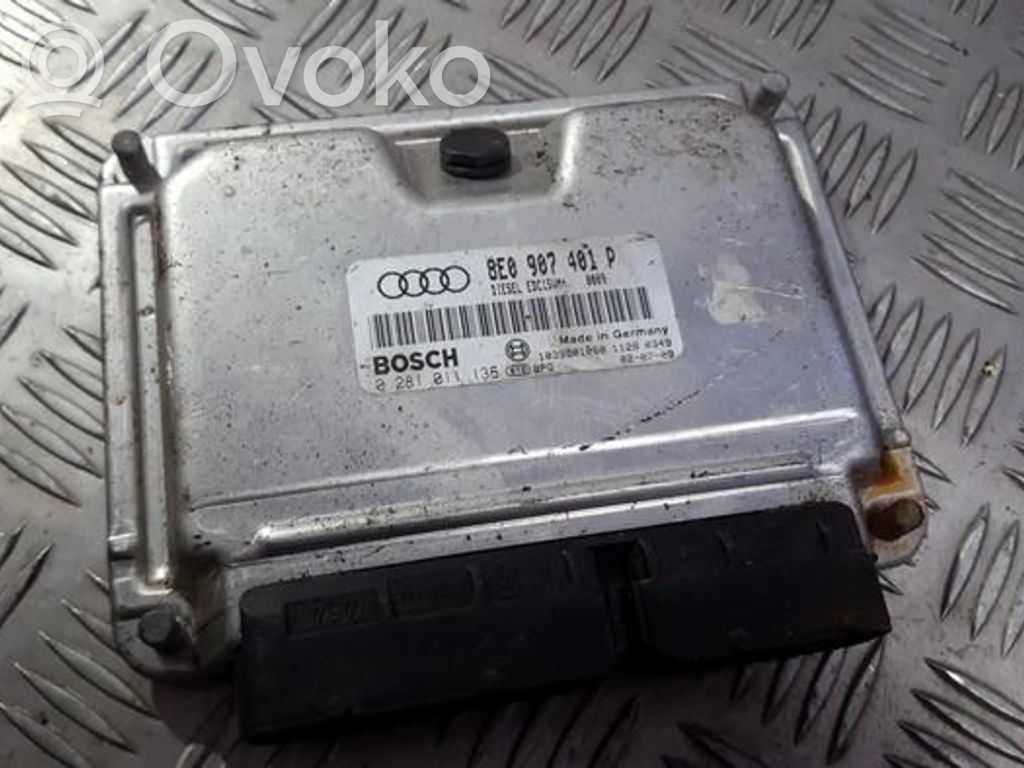 Centralina/modulo del motore   8E0907401P,0281011136,0281011136,8E0907401P
