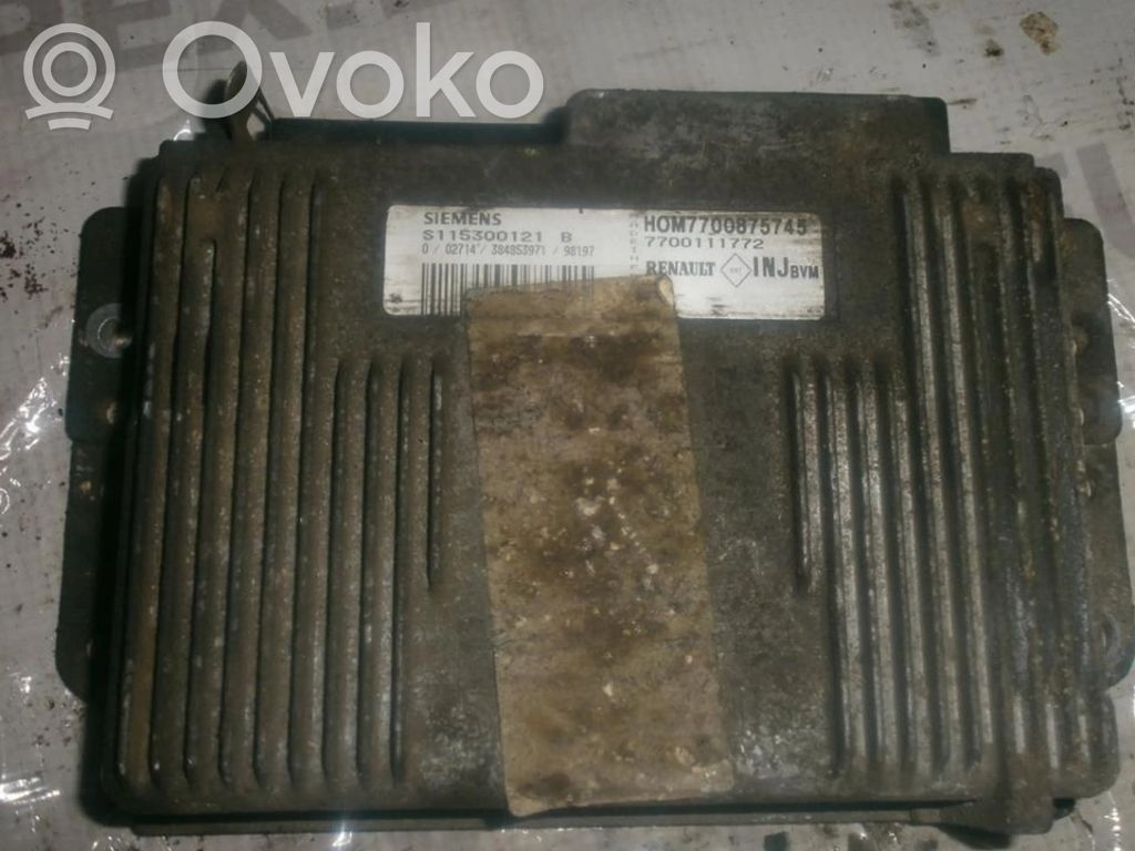 Engine control unit/module   S115300121B,7700875745,7700875745,S115300121B