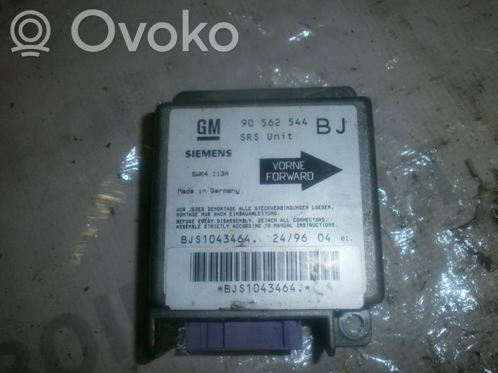 Opel Astra F Unitate/modul de comandă airbaguri 