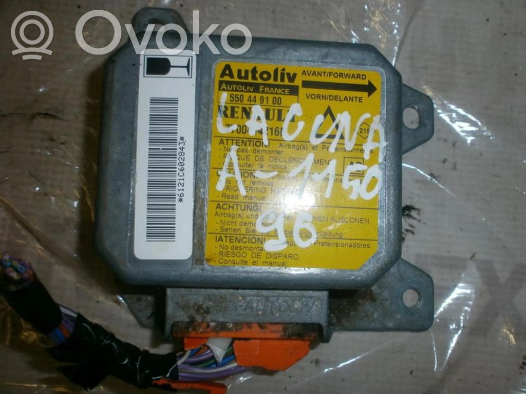 Renault Laguna I Centralina/modulo airbag 