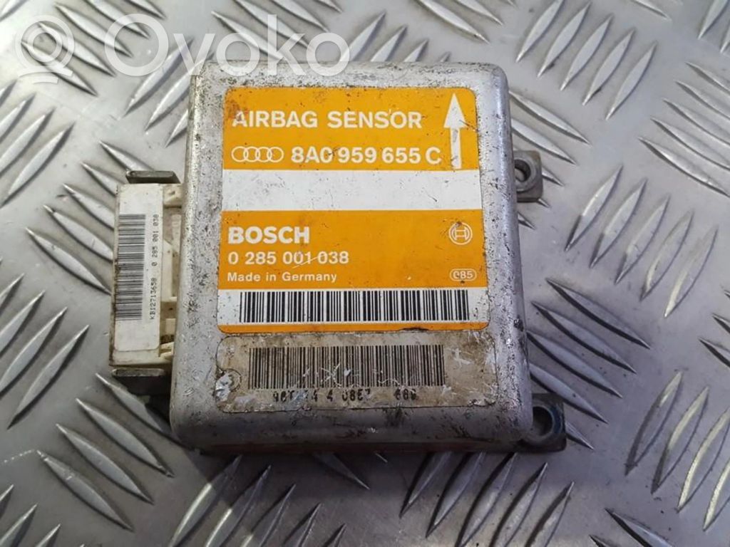 Unidad de control/módulo del Airbag   8A0959655C,0285001038,0285001038,8A0959655C
