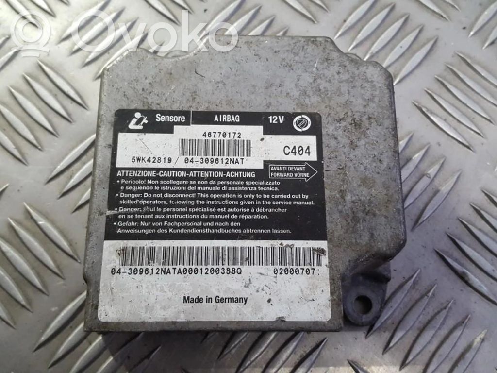 Fiat Marea Airbag control unit/module 