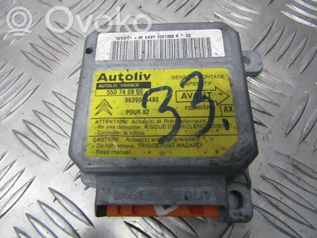 Centralina/modulo airbag   550740900,9639015480,550740900,9639015480