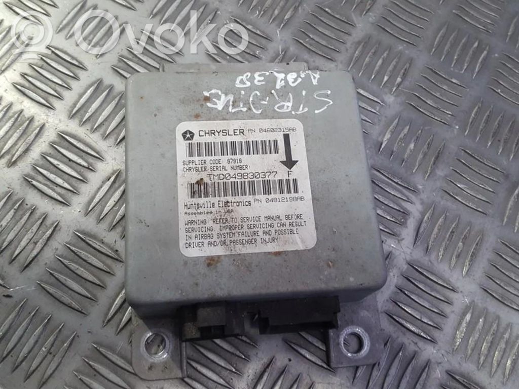 Chrysler Stratus Airbag control unit/module 