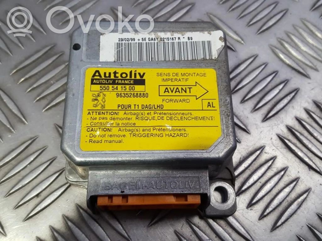 Unidad de control/módulo del Airbag   9635268880,550541500,550541500,9635268880