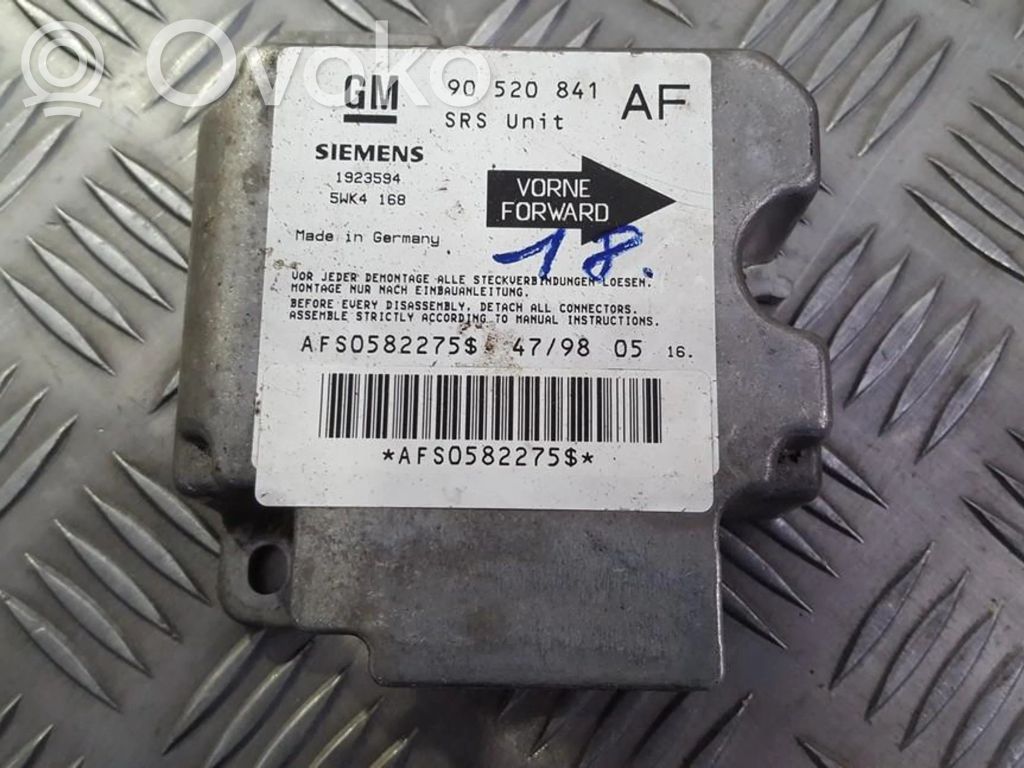 Opel Astra G Centralina/modulo airbag 
