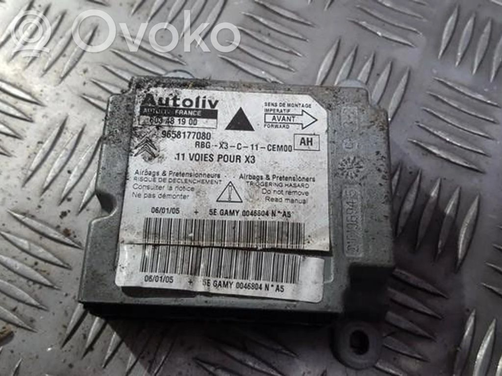 Module de contrôle airbag   9658177080,603481900,603481900,9658177080