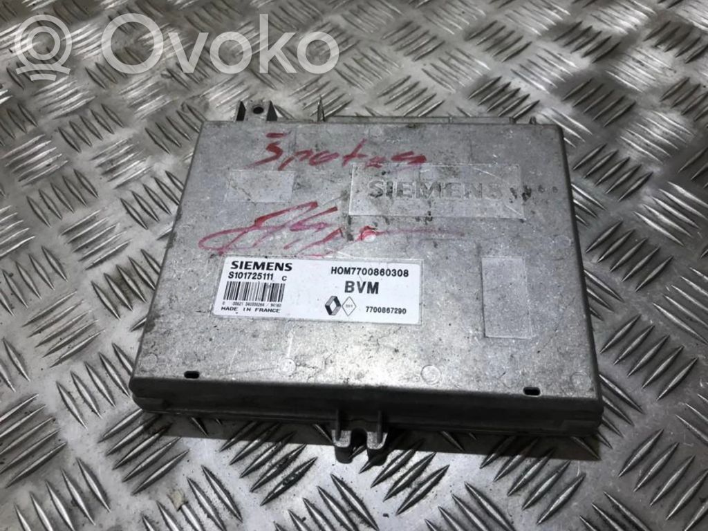 Unidad de control/módulo del motor   7700867290,HOM7700860308,340338264,7700867290,HOM7700860308,S101725111C