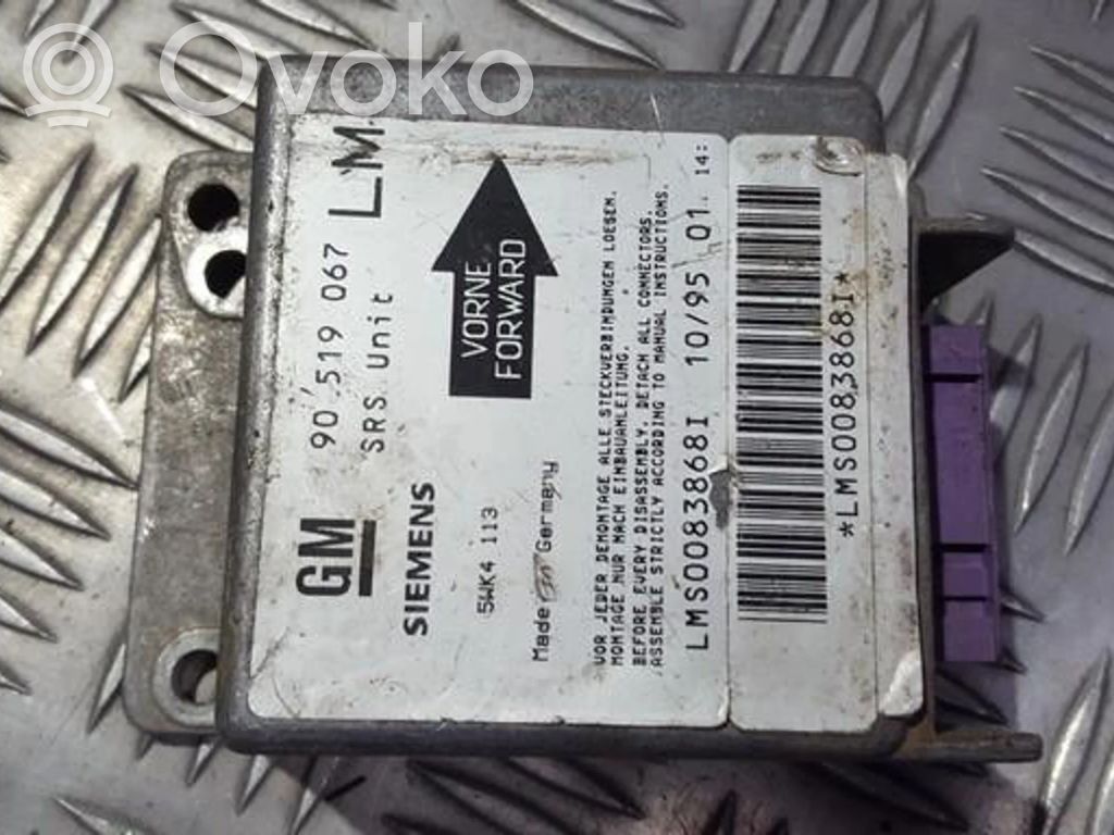 Opel Astra F Centralina/modulo airbag 