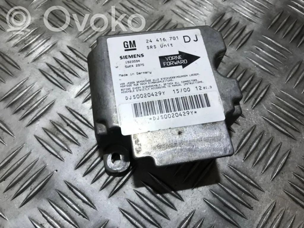 Opel Vectra B Centralina/modulo airbag 