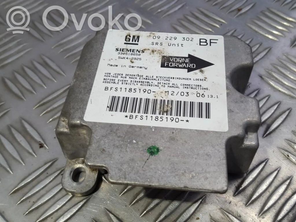 Opel Astra G Centralina/modulo airbag 