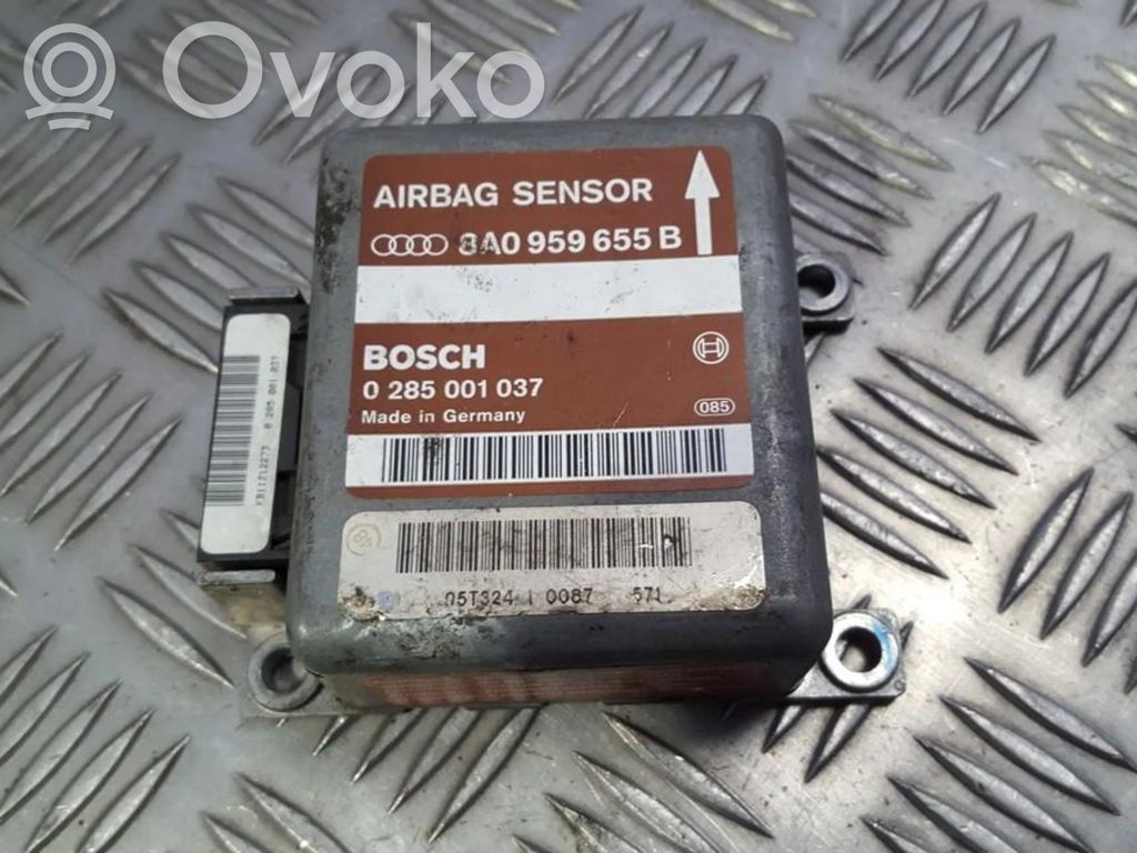 Module de contrôle airbag   8A0959655B,0285001037,0285001037,8A0959655B