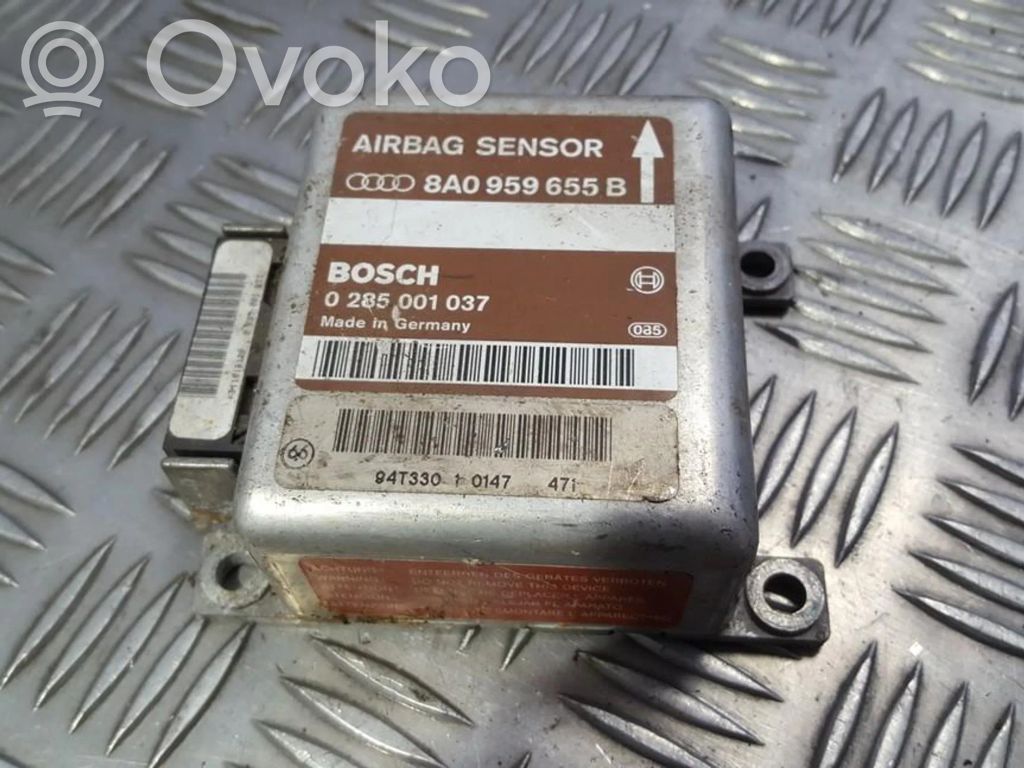 Module de contrôle airbag   8A0959655B,0285001037,0285001037,8A0959655B