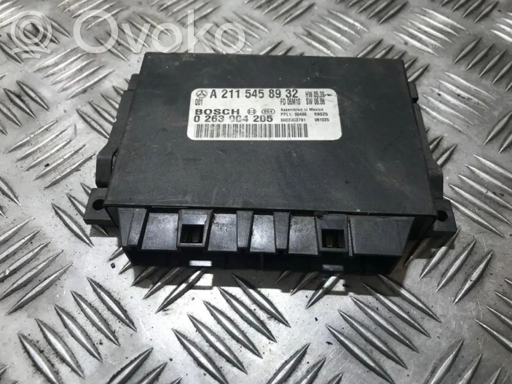 Mercedes-Benz E W211 Centralina/modulo sensori di parcheggio PDC 