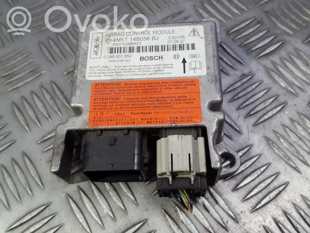 Sterownik / Moduł Airbag   4M5T14B056BJ,650152985401,0285001552,4M5T14B056BJ,650152985401